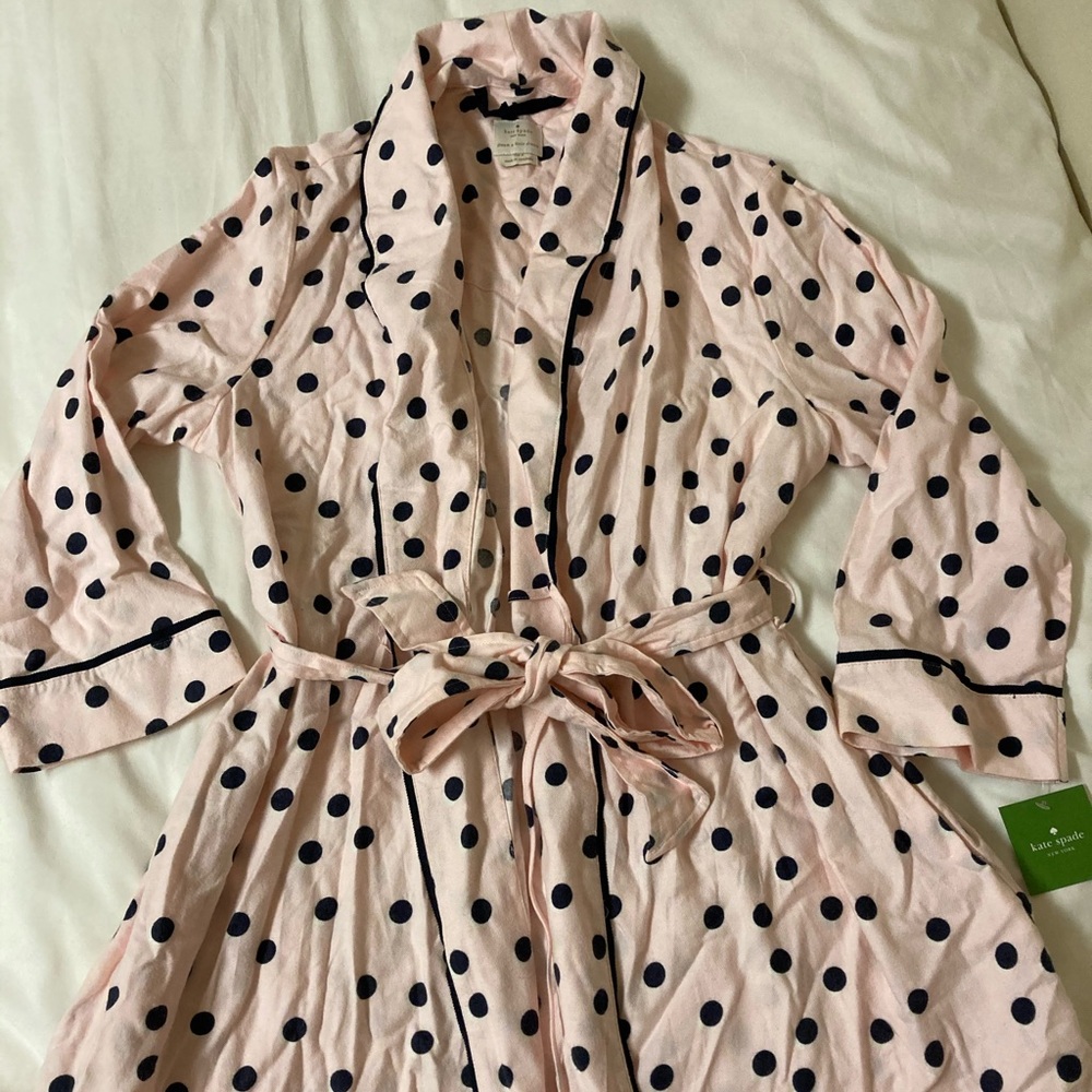 NWT Kate Spade polka dot robe